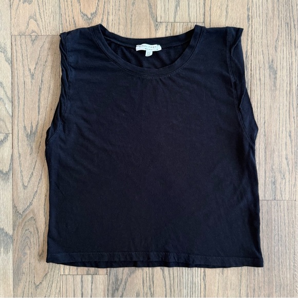 Final Touch Women’s Washed Black Slub Muscle Tank Top Size Small - Picture 1 of 9